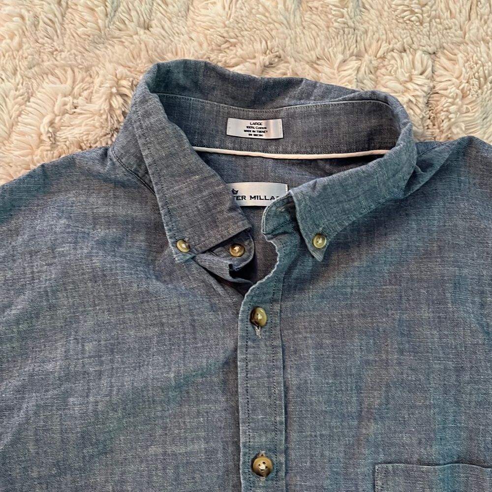 Peter Millar blue button down LG